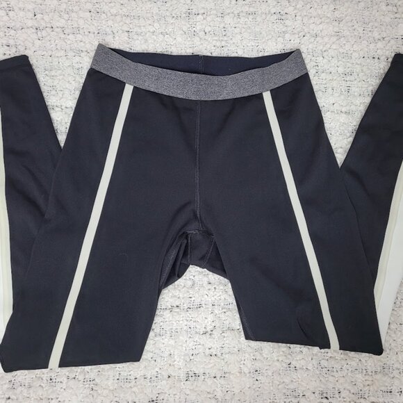 Derek Lam 10C X Athleta Black White Full Length Leggings Athletic Pants M - Picture 1 of 9